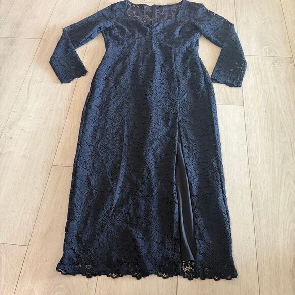 Zara Dresses & Skirts - Zara women’s navy blue lace dress size XL